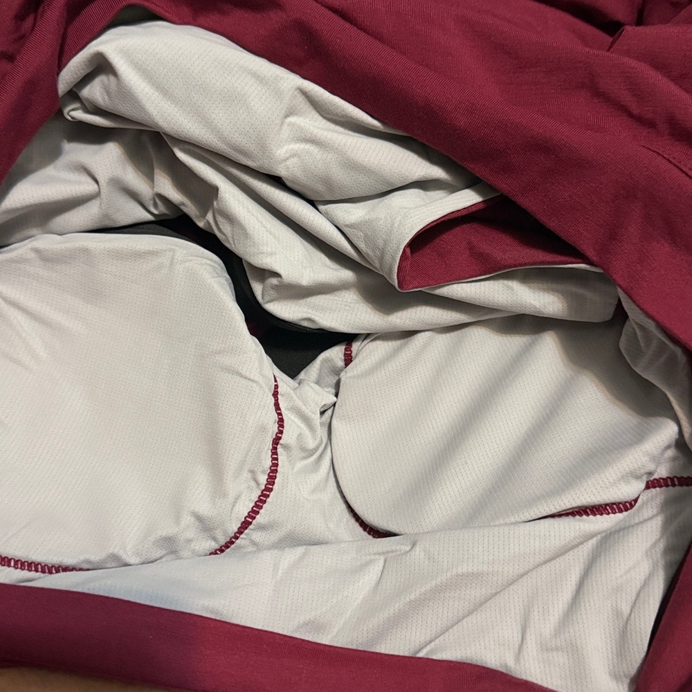 Halara Women's Off-Shoulder Burgundy Top, new - Picture 10 of 11